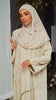Cotton Linen Nawal Buttercream Abaya