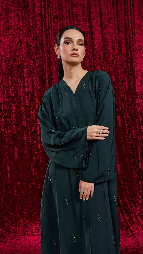Nili Emerald Green Abaya