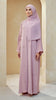 Korean Nidha Nimra Rose Pink Abaya