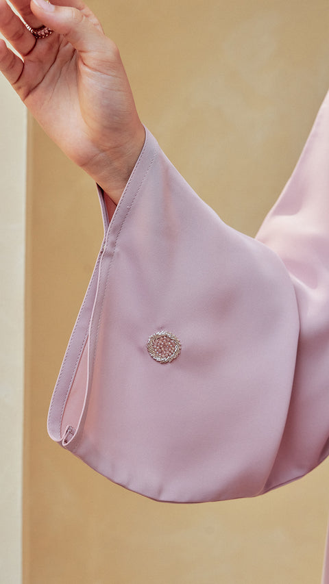 Nimra Rose Pink Abaya