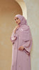 Korean Nidha Nimra Rose Pink Abaya