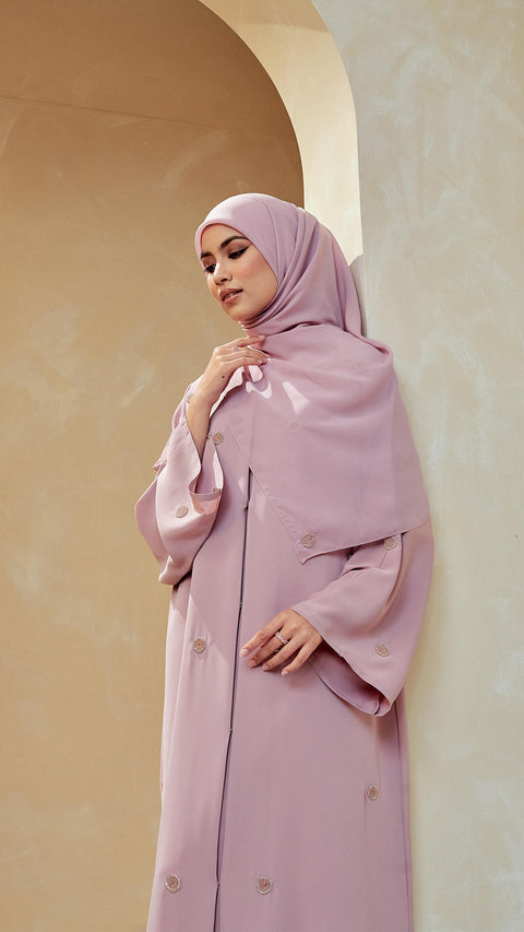 Nimra Rose Pink Abaya