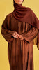 Harir Maqsood Nizwa Brown Abaya