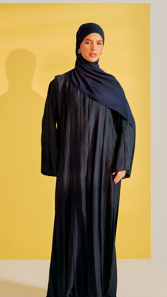 Harir Maqsood Nizwa Dark Blue Abaya