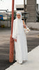 Harir Maqsood Nizwa White Abaya