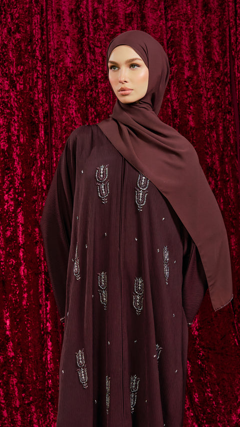 Nurabad Dark Purple Abaya