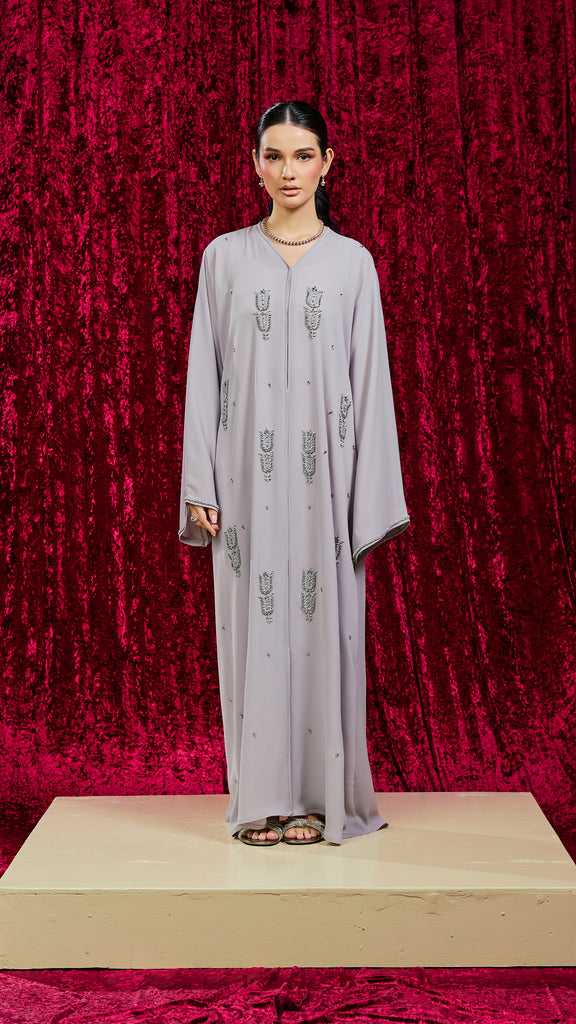 Korean Zoom Nurabad Limestone Abaya