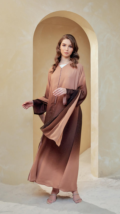 Ombre Milk Tea Abaya