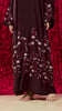 Korean Nidha Petaro Burgundy Abaya