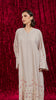 Korean Nidha Petaro Ecru Abaya