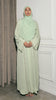 Korean Zoom Preda Mint Green Abaya