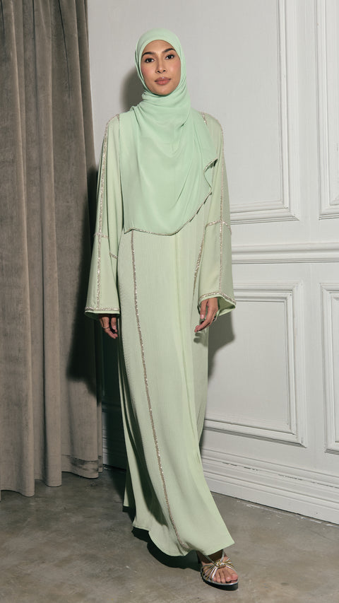 Preda Mint Green Abaya