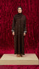 Korean Zoom Qamishli Dark Brown Abaya
