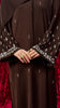 Korean Zoom Qamishli Dark Brown Abaya