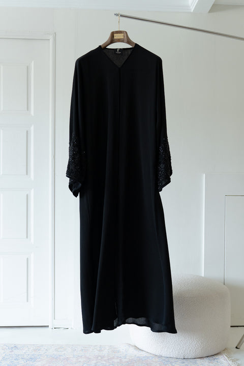 Korean Zoom Qatana Black Abaya