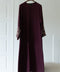 Korean Zoom Qatana Burgundy Abaya