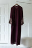 Korean Zoom Qatana Burgundy Abaya