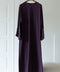 Korean Zoom Qatana Dark Purple Abaya