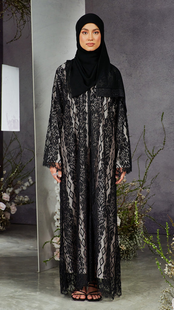 Soft Lace Quinn Jet Black Cardigan