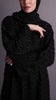 Chiffon Qadisha Black Dress