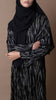 Jacquard Aydin Black Abaya