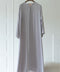 Korean Zoom Rahjan Grey Abaya