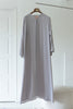 Korean Zoom Rahjan Grey Abaya