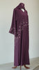 Korean Nidha Riffa Wine Burgundy Abaya