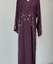 Riffa Wine Burgundy Abaya (CLEARANCE)