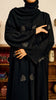 Korean Nidha Rimal Black Abaya