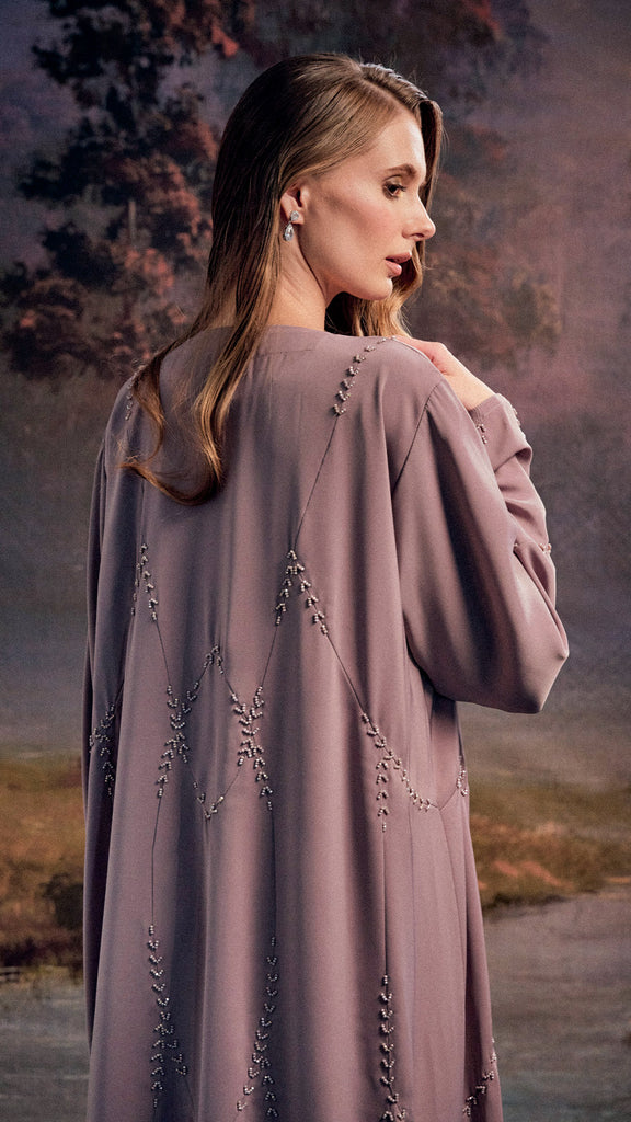 Korean Nidha Ramzan Hazy Lilac Abaya