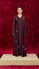 Korean Nidha Ranya Burgundy Abaya