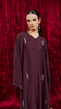 Korean Nidha Ranya Burgundy Abaya