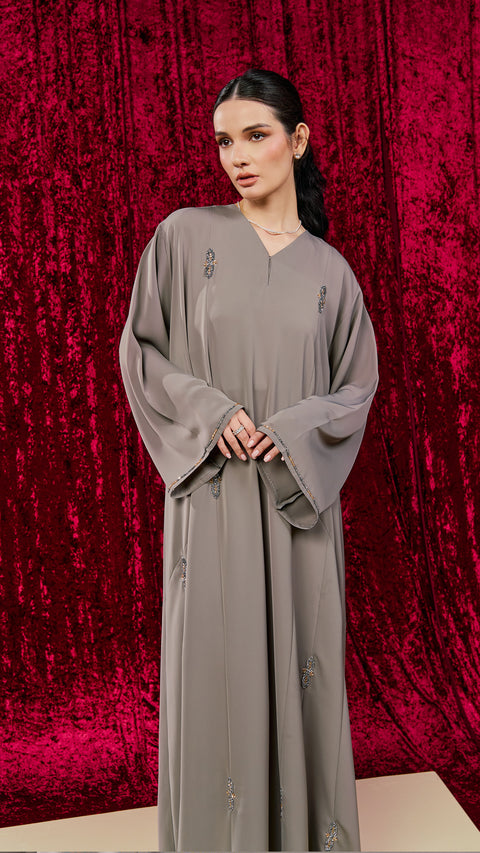 Ranya Grey Abaya