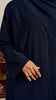 Rosed Crepe Reyhanli Dark Blue Abaya
