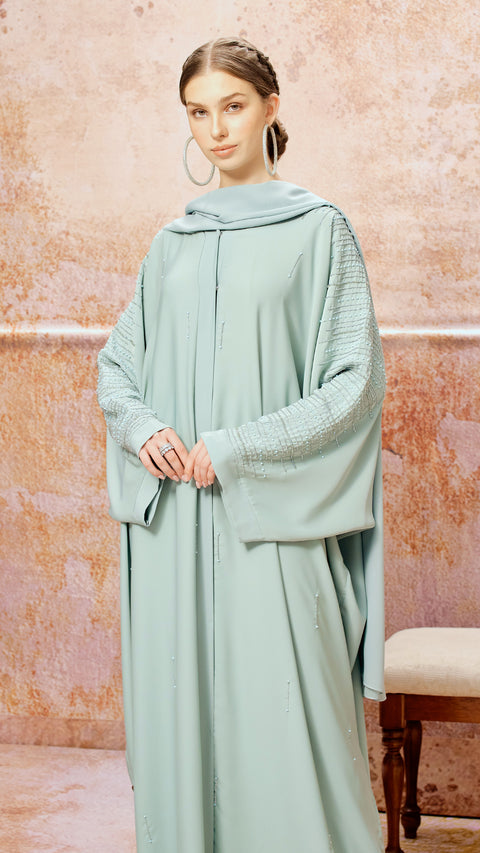 Rhea Tiffany Blue Kaftan Abaya