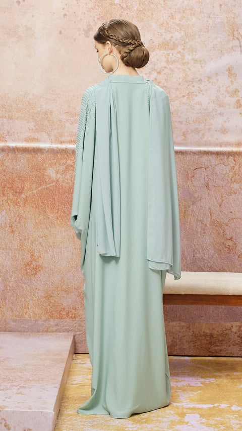 Rhea Tiffany Blue Kaftan Abaya