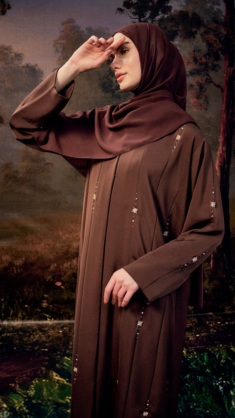 Rohtas Rich Brown Abaya