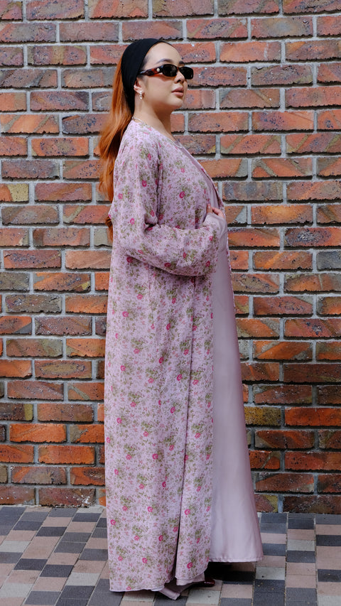Rosemary Sweet Pink Abaya