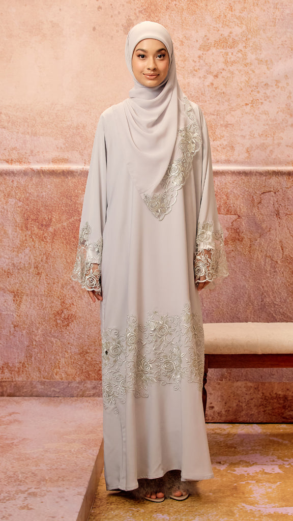 Korean Nidha Rosie Limestone Abaya