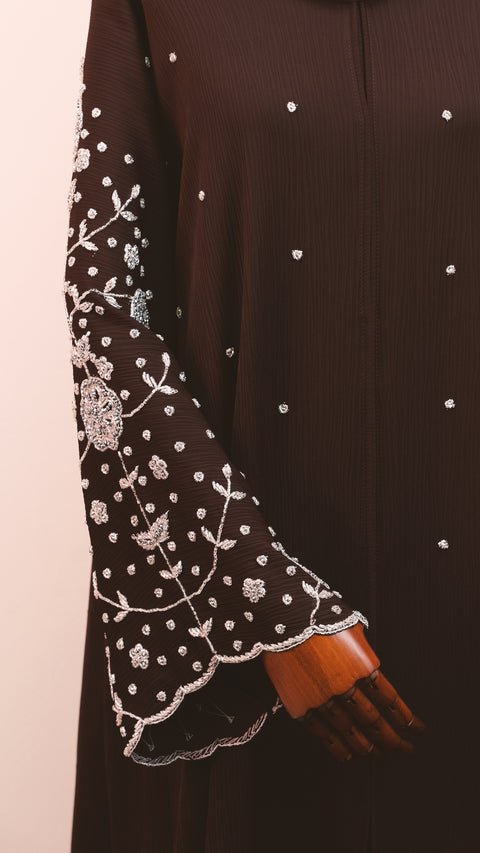 Ruman Dark Purple Abaya