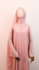 Korean Zoom Ruman Pink Abaya