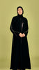 Korean Nidha Ruwi Black Coat Abaya