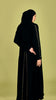 Korean Nidha Ruwi Black Coat Abaya