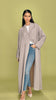 Korean Nidha Ruwi Taupe Coat Abaya