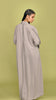 Korean Nidha Ruwi Taupe Coat Abaya
