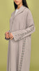 Korean Nidha Ruwi Taupe Coat Abaya