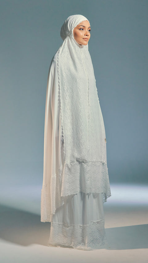 Salmabad Frost White Telekung