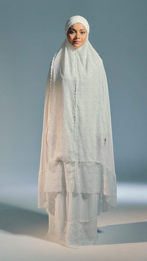 Salmabad Frost White Telekung