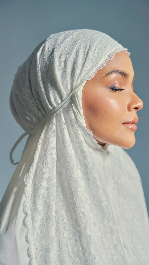 Salmabad Frost White Telekung